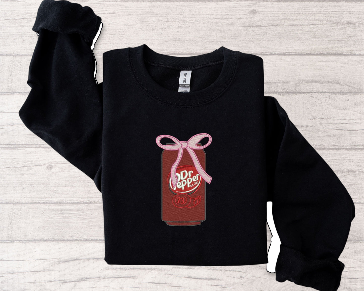 Dr Pepper coquette embroidered sweatshirt