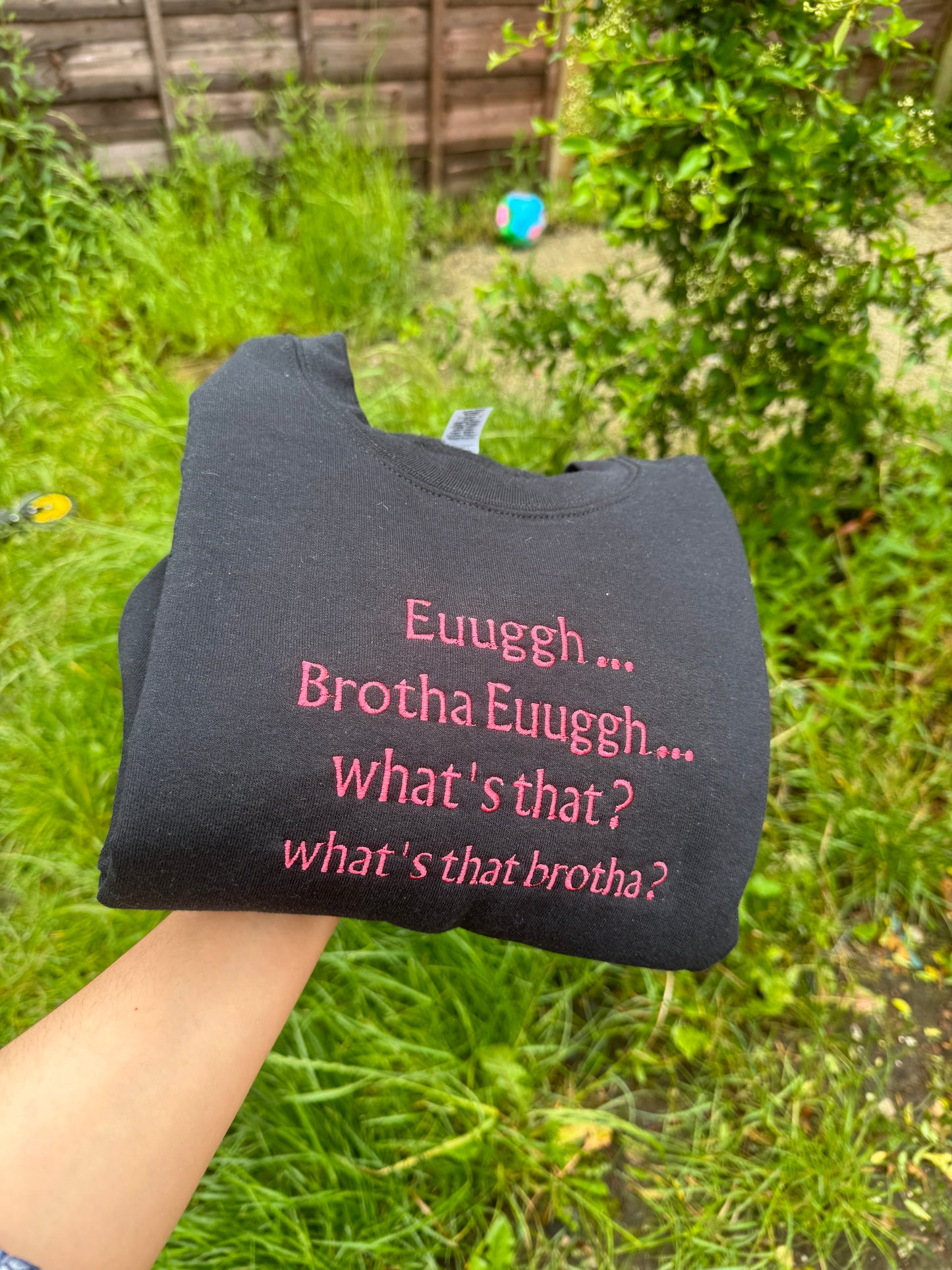 Brotha Euuggh embroidered sweatshirt