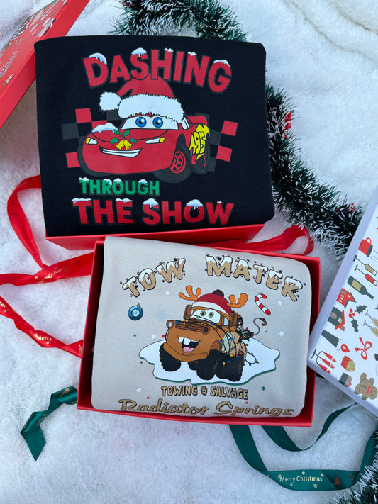 Cars Christmas sweatshirt for kids