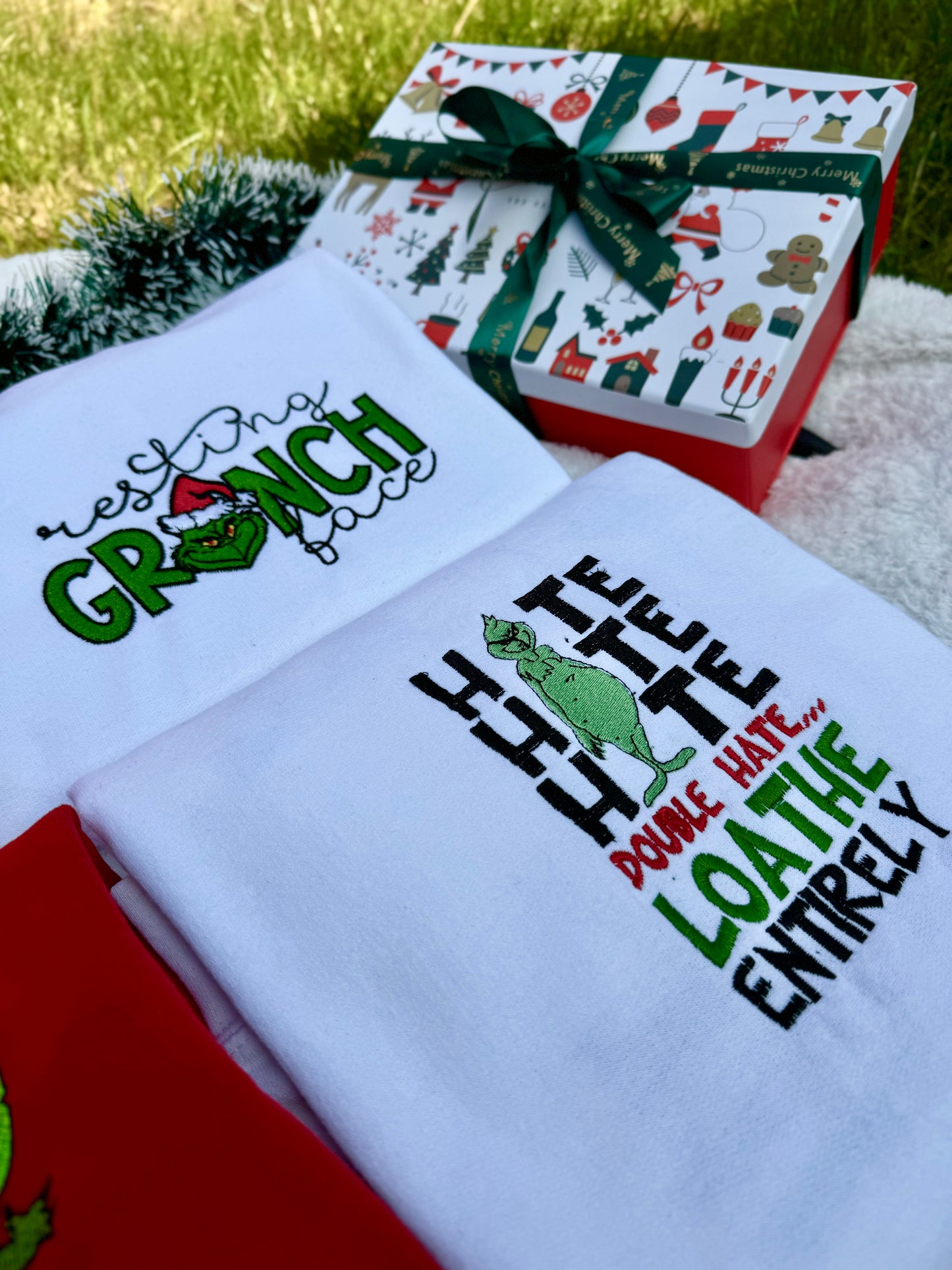 Hate Hate Grinchy Christmas sweatshirt