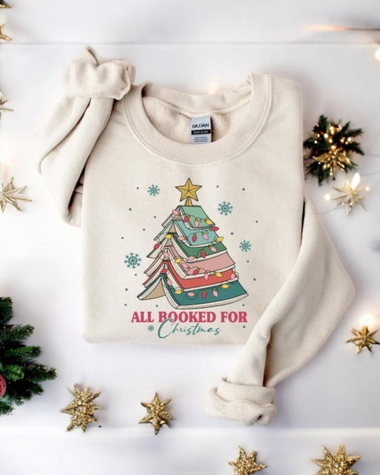 All Booked For Christmas sweatshirt