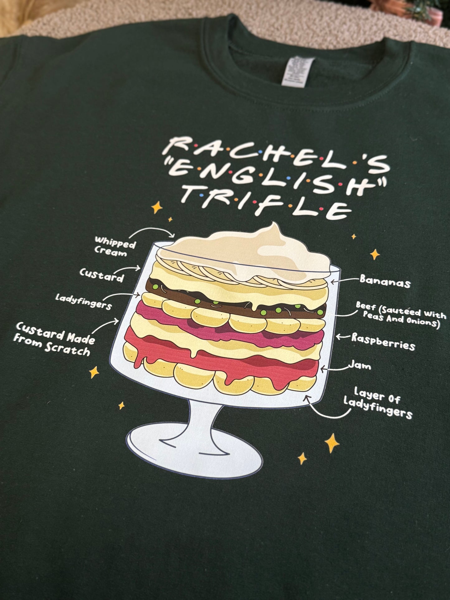 Rachel’s English trifle sweatshirt