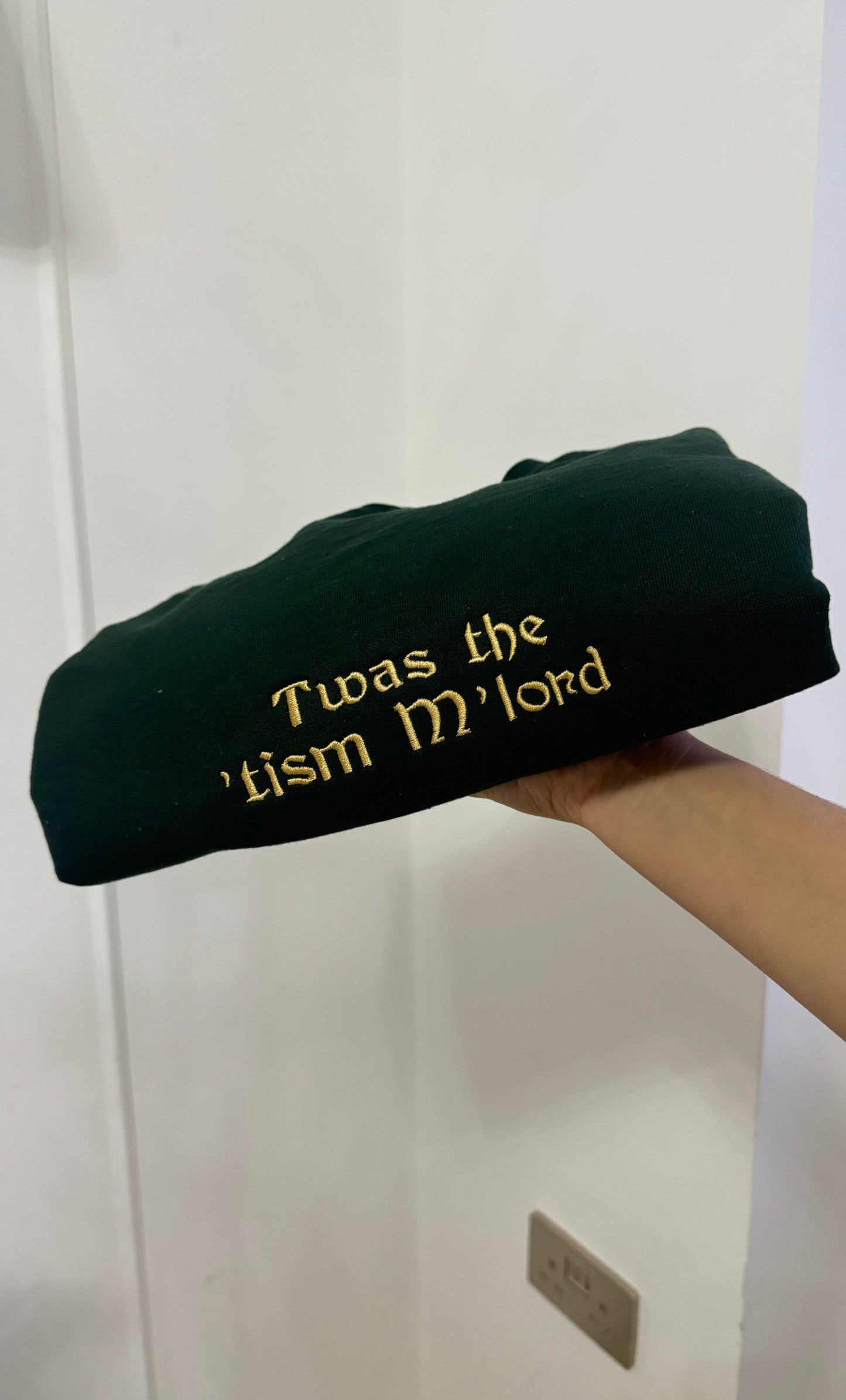 Twas the Tism M lord embroidered