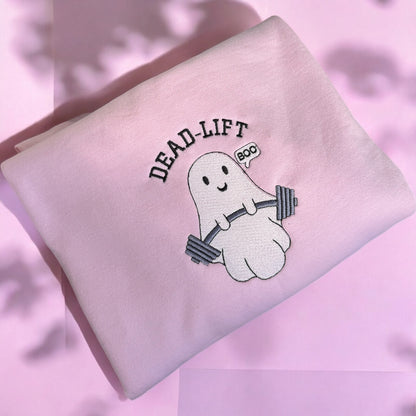 Dead Lift funny ghost halloween sweatshirt