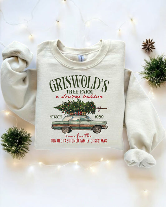 Griswolds Sweatshirt, Griswolds Tree Farm Shirt, Fun Old Fashioned Family Christmas, Christmas Sweatshirt