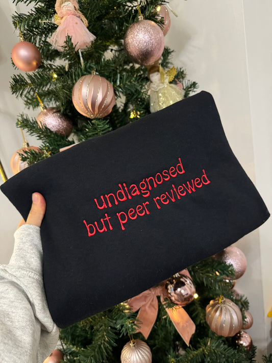 Undiagnosed but peer reviewed embroidered Sweatshirt