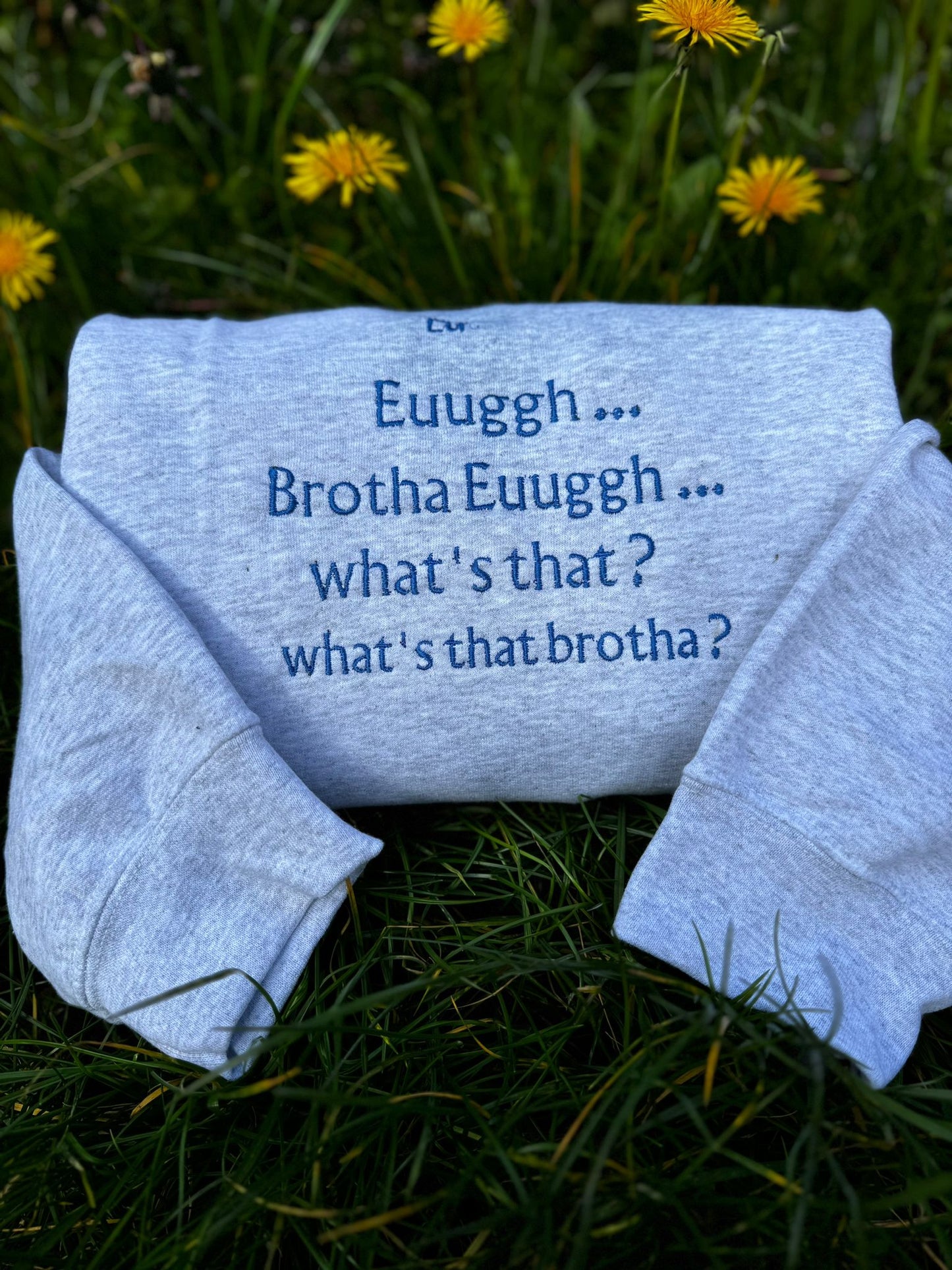 Brotha Euuggh embroidered sweatshirt