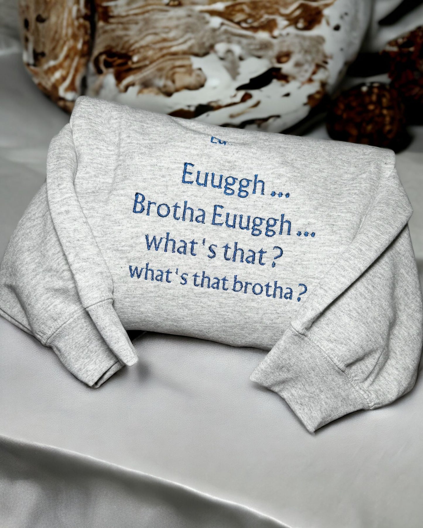 Brotha Euuggh embroidered sweatshirt