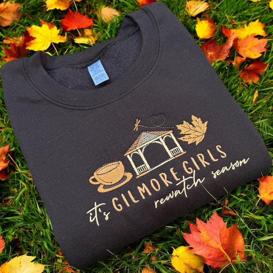 Gilmore Girls Rewatch season Embroidered sweatshirt